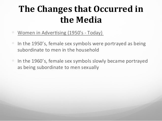 Women as sex symbols in media